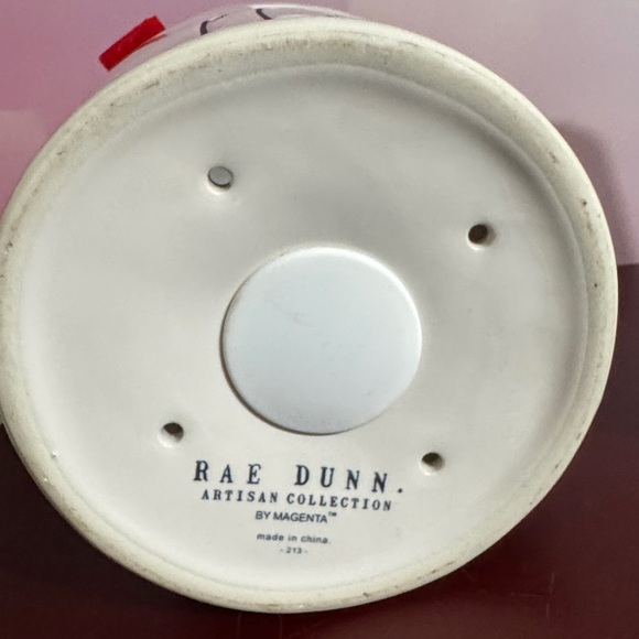 Rae Dunn artisan collection -Peace-Ceramic Birdhouse with Teal Ribbon - Picture 6 of 7